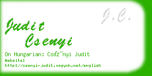 judit csenyi business card